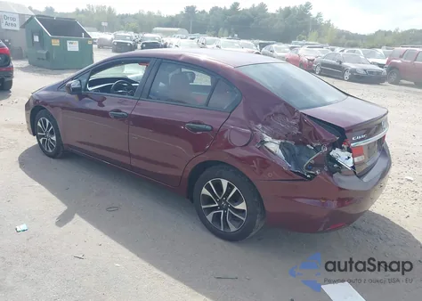 2015 Honda Civic Ex z USA, uszkodzony, nr VIN 2HGFB2F84FH529423